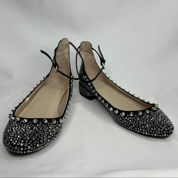 Zara Shoes Zara Cruise Collection Studded Ballerina Flats